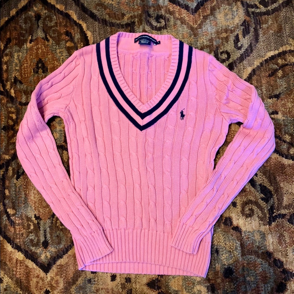 Beautiful pink Ralph Lauren Sport sweater